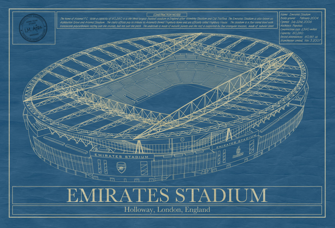 Emirates Stadium Blueprint
